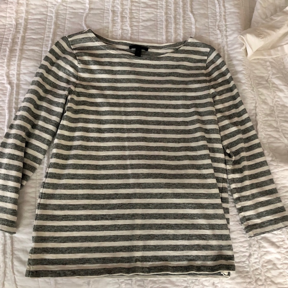 J. Crew Boat Neck 3/4 Sleeve Top
